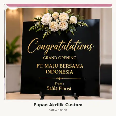 Papan Bunga Akrilik Pecatu